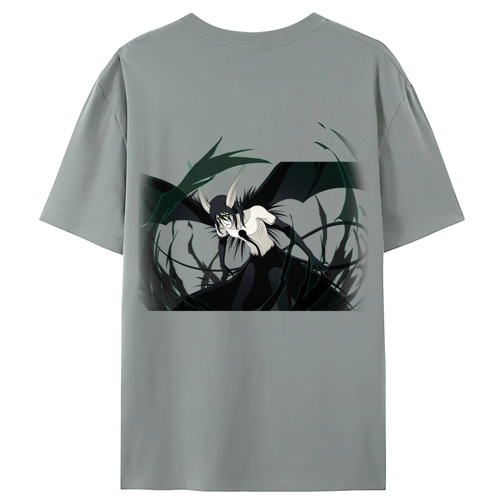 （画像用） ブリーチ ウルキオラ·シファー BLEACH Ulquiorra cifer 綿100％ メンズ半袖Tシャツ（バックプリント） 通気性